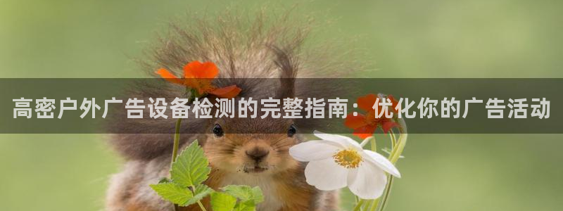 杏宇平台提现为什么这么久呢：高密户外广告设备检测的完整指南：优化你的广告活动