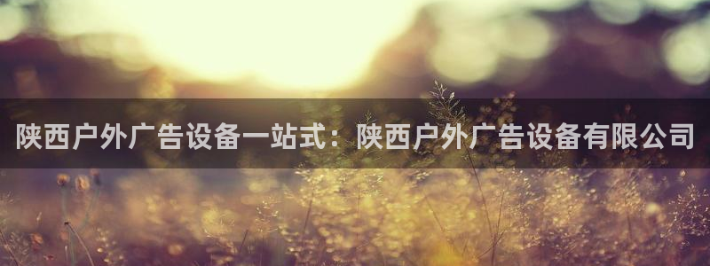 杏宇平台代理怎么样赚钱：陕西户外广告设备一站式：陕西户外广告设备有限公司