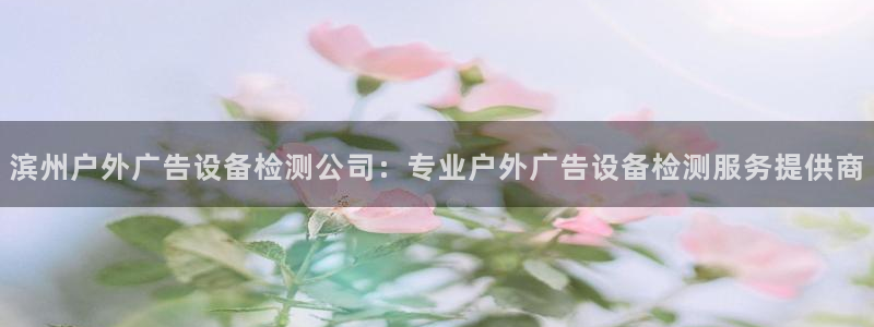 杏宇平台怎么样赚钱：滨州户外广告设备检测公司：专业户外广告设备检测服务提供商