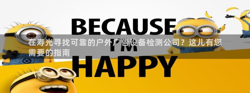 杏宇平台代理多少钱一个月：在寿光寻找可靠的户外广告设备检测公司？这儿有您
需要的指南