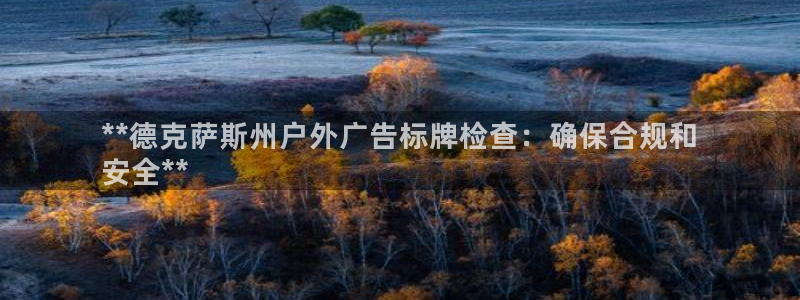 杏宇平台是什么：**德克萨斯州户外广告标