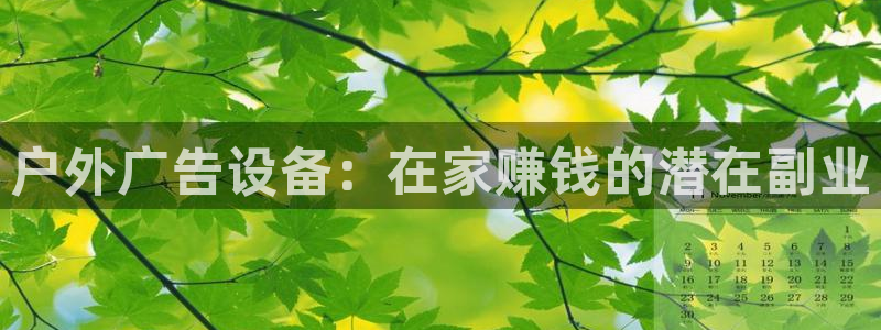 杏宇平台代理怎么赚钱快：户外广告设备：在家赚钱的潜在副业