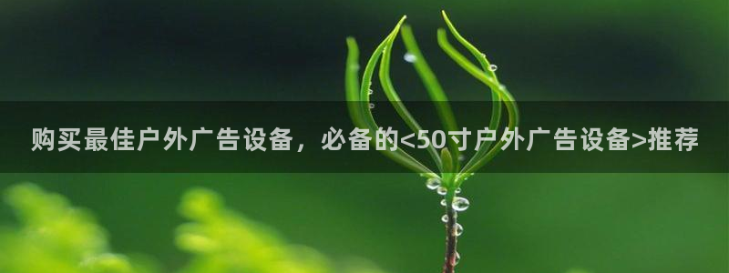 杏宇平台注册登录：购买最佳户外广告设备，